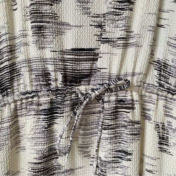 Vince Silk Drawstring Marble georgette silk dress size Small - Picture 9 of 14